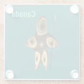 フラクタルイヌイットハンター ガラスコースター (裏面)