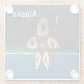 フラクタルイヌイットハンター ガラスコースター (裏面)