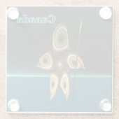 フラクタルイヌイットハンター ガラスコースター (裏面)