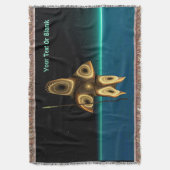 フラクタルイヌイットハンター スローブランケット (正面縦)