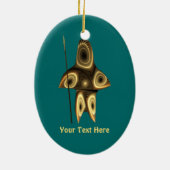 フラクタルイヌイットハンター セラミックオーナメント (裏面)