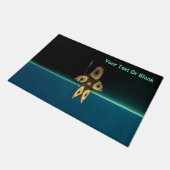 フラクタルイヌイットハンター ドアマット (アングル)