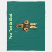 フラクタルイヌイットハンター フリースブランケット (正面)