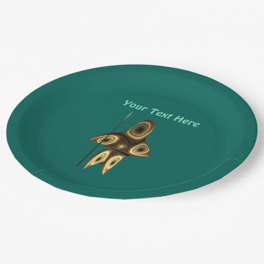 フラクタルイヌイットハンター ペーパープレート (アングル)