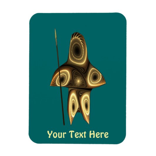 フラクタルイヌイットハンター マグネット (縦)