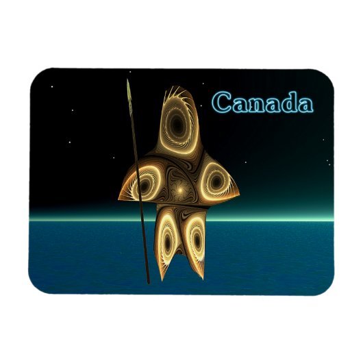 フラクタルイヌイットハンター マグネット (横)