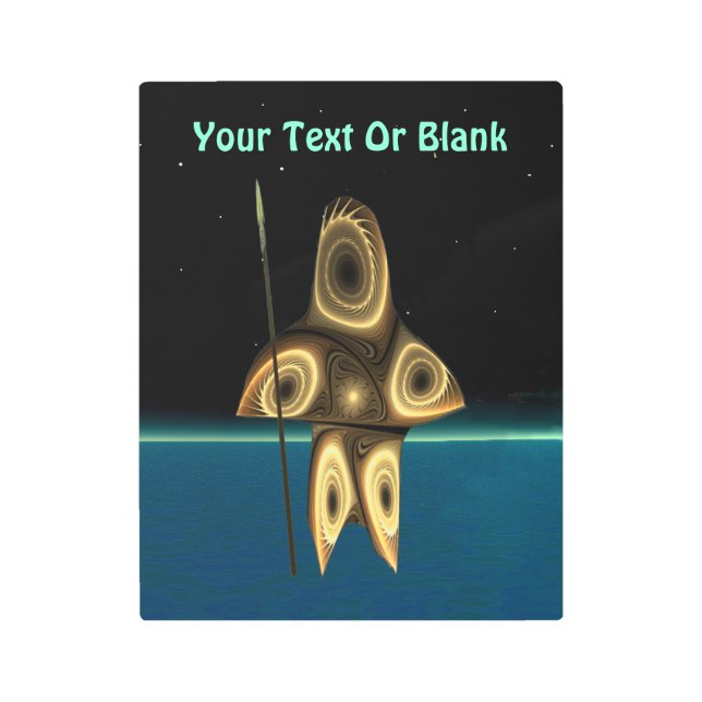 フラクタルイヌイットハンター メタルプリント (正面)