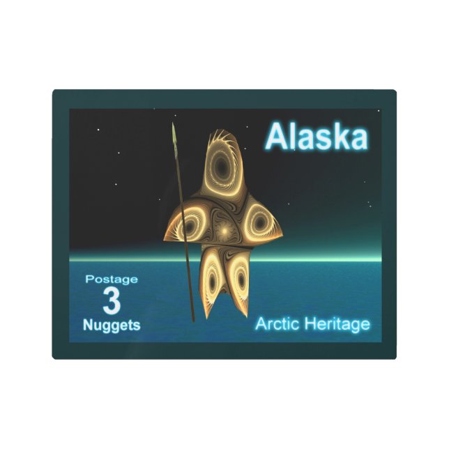 フラクタルイヌイットハンター メタルプリント (正面)