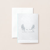 フラクタルイヌイットハンター – 季節の挨拶 箔カード (裏面封筒付き)