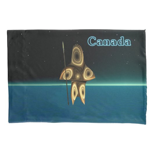 フラクタルイヌイットハンター 枕カバー (正面)