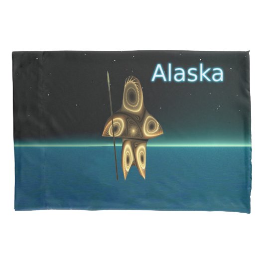 フラクタルイヌイットハンター 枕カバー (正面)