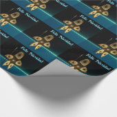 フラクタルイヌイットハンター – Feliz Navidad ラッピングペーパー (角)