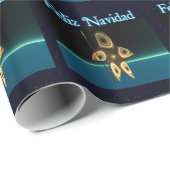 フラクタルイヌイットハンター – Feliz Navidad ラッピングペーパー (ロールコーナー)