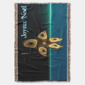 フラクタルイヌイットハンター – Joyeux Noёl スローブランケット (正面縦)