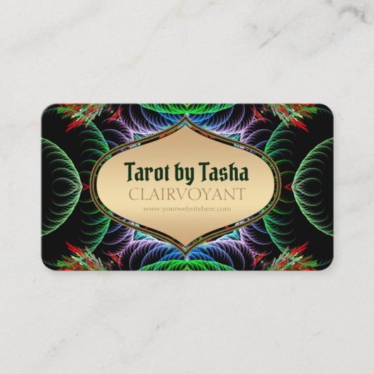 フラクタルエネルギー女神タロット名刺 名刺 (正面)