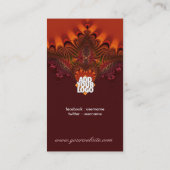 フラクタルエレガンス素朴名刺 名刺 (裏面)