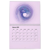 フラクタルカラフルアートデザイン12ヶ月 カレンダー (2月 2026)