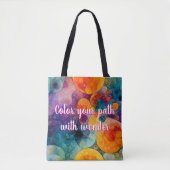 フラクタルカラフルアートトートバッグドリッ太陽のト トートバッグ (正面)