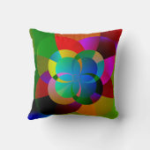 フラクタルカラフルアートワーク クッション (裏面)