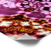 フラクタルカラフルサイケデリック膜 ポスター (角)
