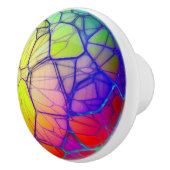 フラクタルカラフルドアコノブキャビネットプル セラミックノブ (右)