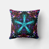フラクタルカラフル星ユニバースマンダラスター クッション (裏面)