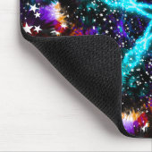 フラクタルカラフル星ユニバースマンダラスター マウスパッド (コーナー)