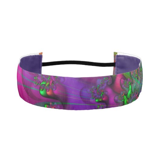 フラクタルカラフル鮮やかル アスレチックヘッドバンド (正面)