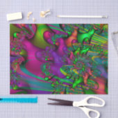 フラクタルカラフル鮮やかル 薄葉紙 (クラフト)