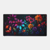 フラクタルカラー鮮やかのワイルドフラワー デスクマット (正面)