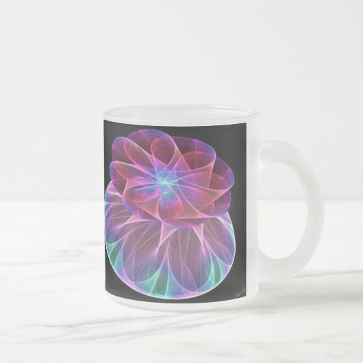 フラクタルカーニバルガラスマグ フロストグラスマグカップ (右)