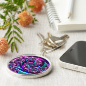 フラクタルガラス2キーチェーン キーホルダー (側面)