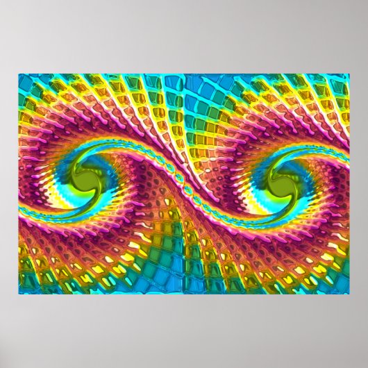 フラクタルガラス7ポスター ポスター (正面)