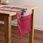 フラクタルガーデンラグーン&バラA ロングテーブルランナー (インサイチュ)