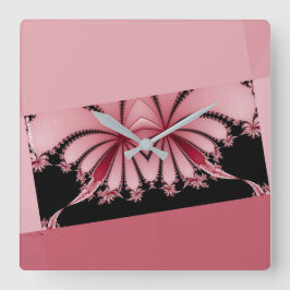 フラクタルガーデンラン スクエア壁時計