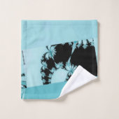 フラクタルガーデン湖 バスタオルセット (ウォッシュタオル)