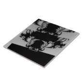 フラクタルガーデン灰色 タイル (側面)