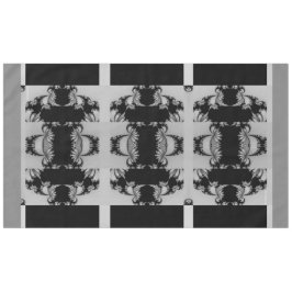 フラクタルガーデン灰色A テーブルクロス