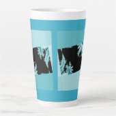 フラクタルガーデン空 カフェラテマグ (正面)