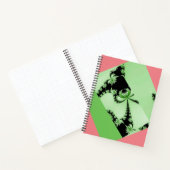 フラクタルガーデン緑とクリーミー ノートブック (内部)