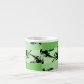 フラクタルガーデン緑 エスプレッソカップ (正面)