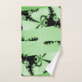 フラクタルガーデン緑 バスタオルセット (ハンドタオル)