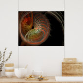 フラクタルキャンディーポスター ポスター (キッチン)