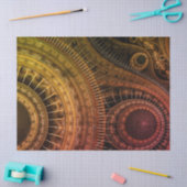 フラクタルギア金ゴールド抽象芸術16 Decondupage 薄葉紙 (クラフト)