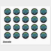 フラクタルクラゲ ラウンドシール (シート)