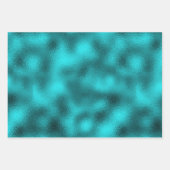 フラクタルグリッターガラスティール(緑がかった色) ラッピングペーパーシート (正面3)