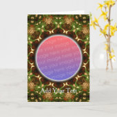 フラクタルグリーティングカード カード (黄色い花)