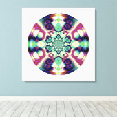 フラクタルグローブアートワーク キャンバスプリント (インサイチュ (ウッドフロア))