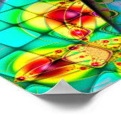 フラクタルサイケデリックアート ポスター (角)