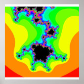 フラクタルサイケデリックポスター ポスター (正面)